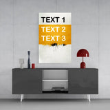 ・Personalized Slogan Glass Wall Art