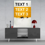 ・Personalized Slogan Glass Wall Art