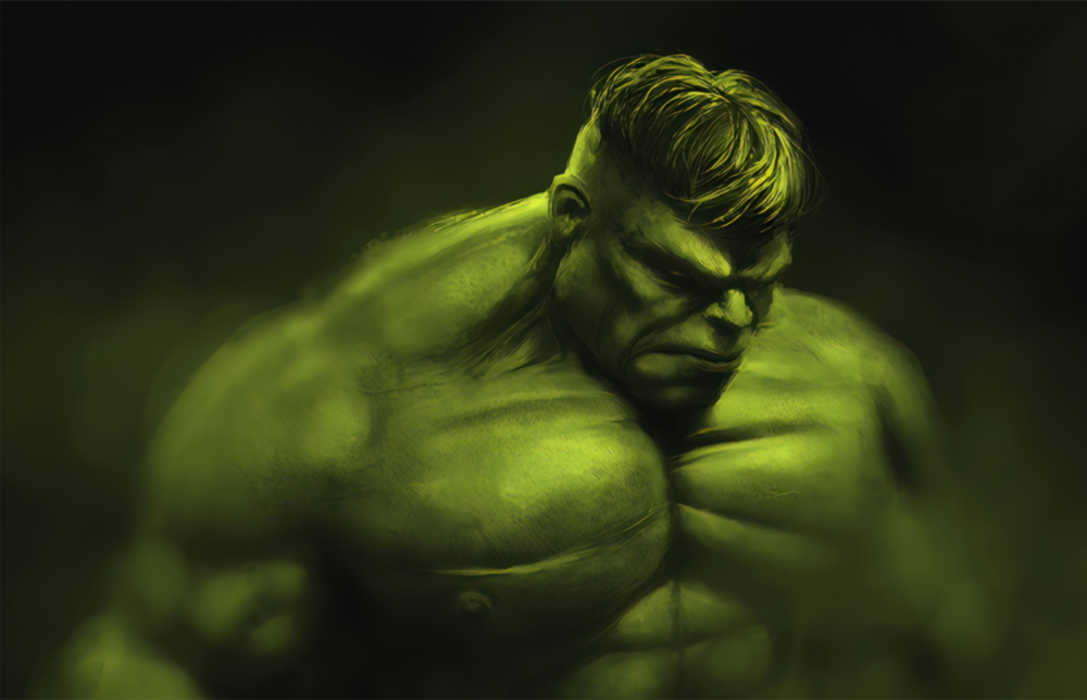 Hulk Glass Wall Art