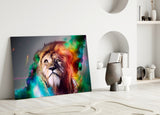 Lion Glass Wall Art