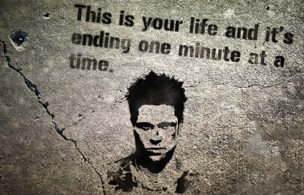 Fight Club - Your Life Glass Wall Art