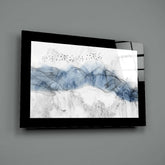 Blue Nebula Glass Wall Art.