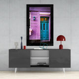 Colorful Building Glass Wall Art.