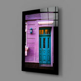 Colorful Building Glass Wall Art.