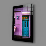 Colorful Building Glass Wall Art.