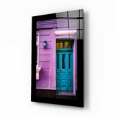 Colorful Building Glass Wall Art.