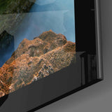 Sunset on the Beach Glass Wall Art.