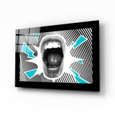 Scream Glass Wall Art.
