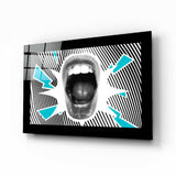 Scream Glass Wall Art.