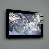 Blue Quartz Glass Wall Art.