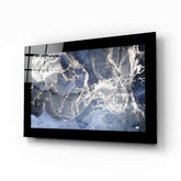 Blue Quartz Glass Wall Art.