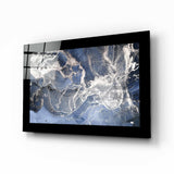Blue Quartz Glass Wall Art.