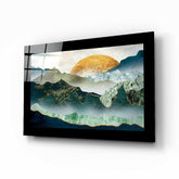 Emerald Valley Glass Wall Art.