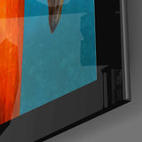 Flamingos Glass Wall Art.