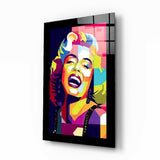 Marilyn Monroe Glass Wall Art.