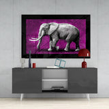 Elephant Glass Wall Art.