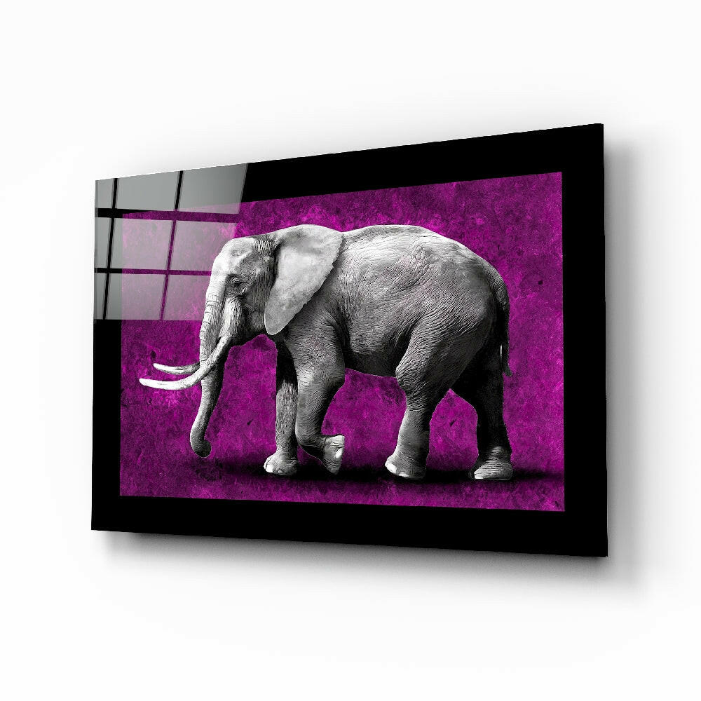 Elephant Glass Wall Art.