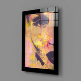 Woman Portrait Glass Wall Art.