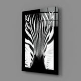 Zebra Glass Wall Art.