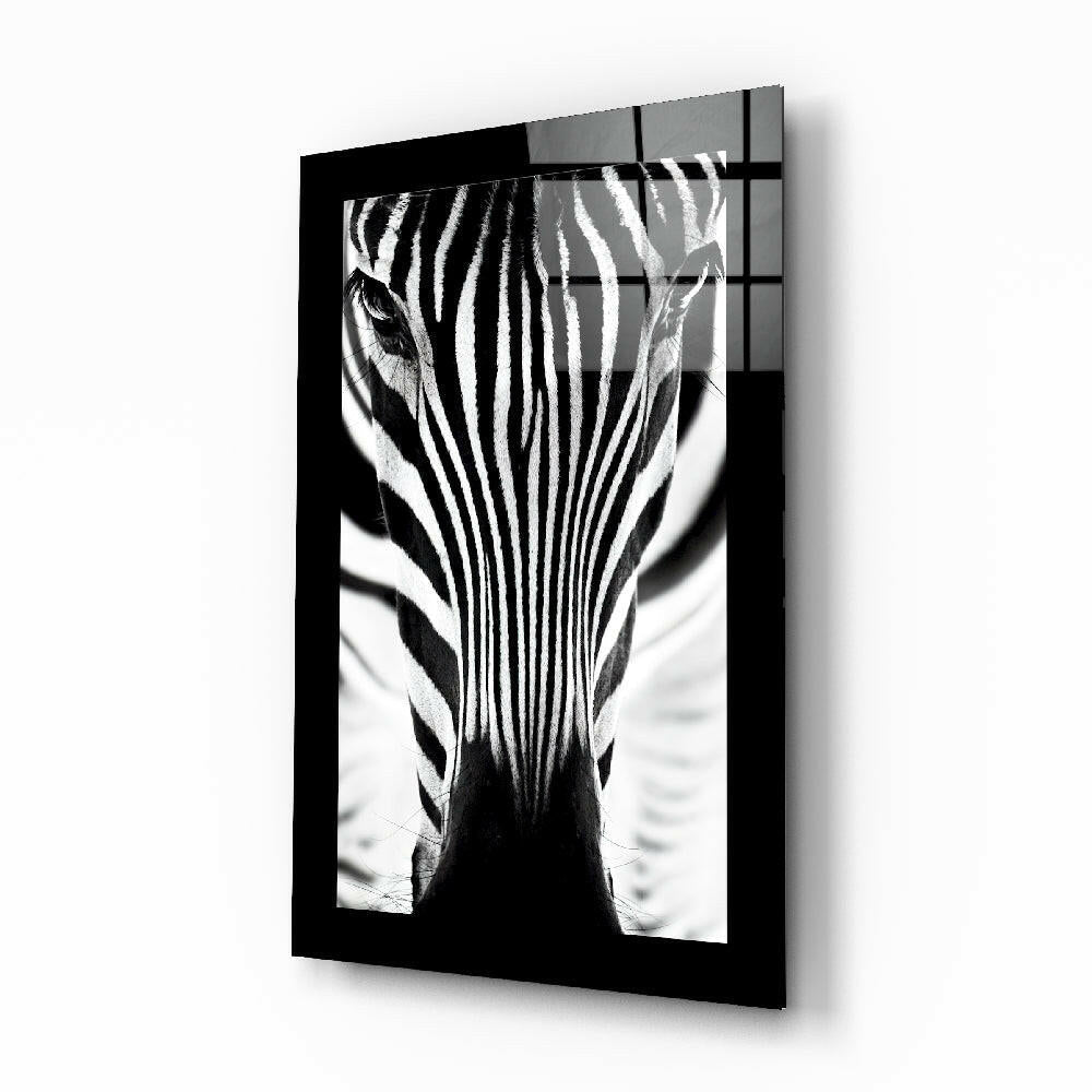 Zebra Glass Wall Art.