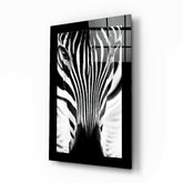 Zebra Glass Wall Art.