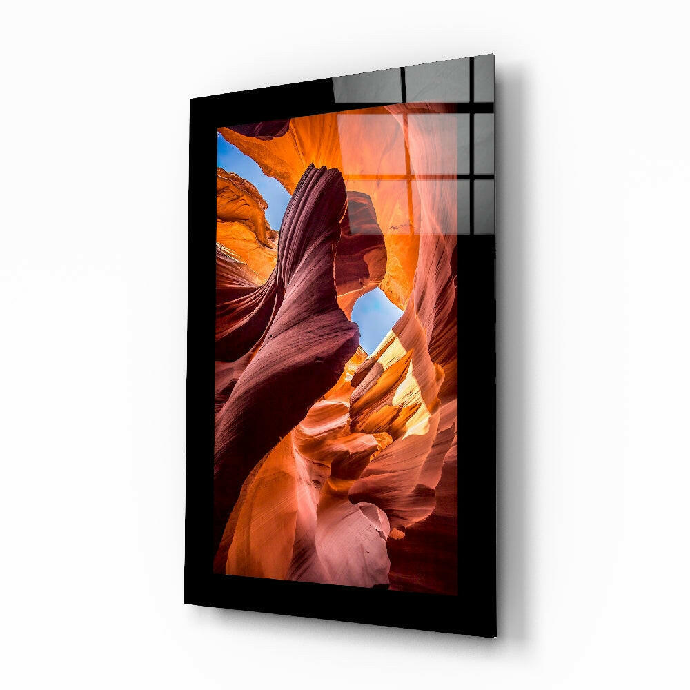 Grand Canyon Rift Glass Wall Art.