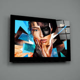 Modern Woman Glass Wall Art.