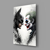 Batman vs. Joker Glass Wall Art