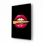 Lip Bullet Pop Glass Wall Art