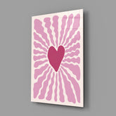Radiant Heart Glass Wall Art
