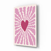 Radiant Heart Glass Wall Art