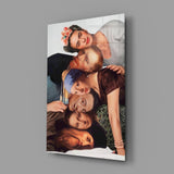 Elegant Group Portrait Glass Wall Art