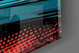 Vibrant Turntable Pop Glass Wall Art