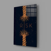 Risk Tangled Rope Glass Wall Art