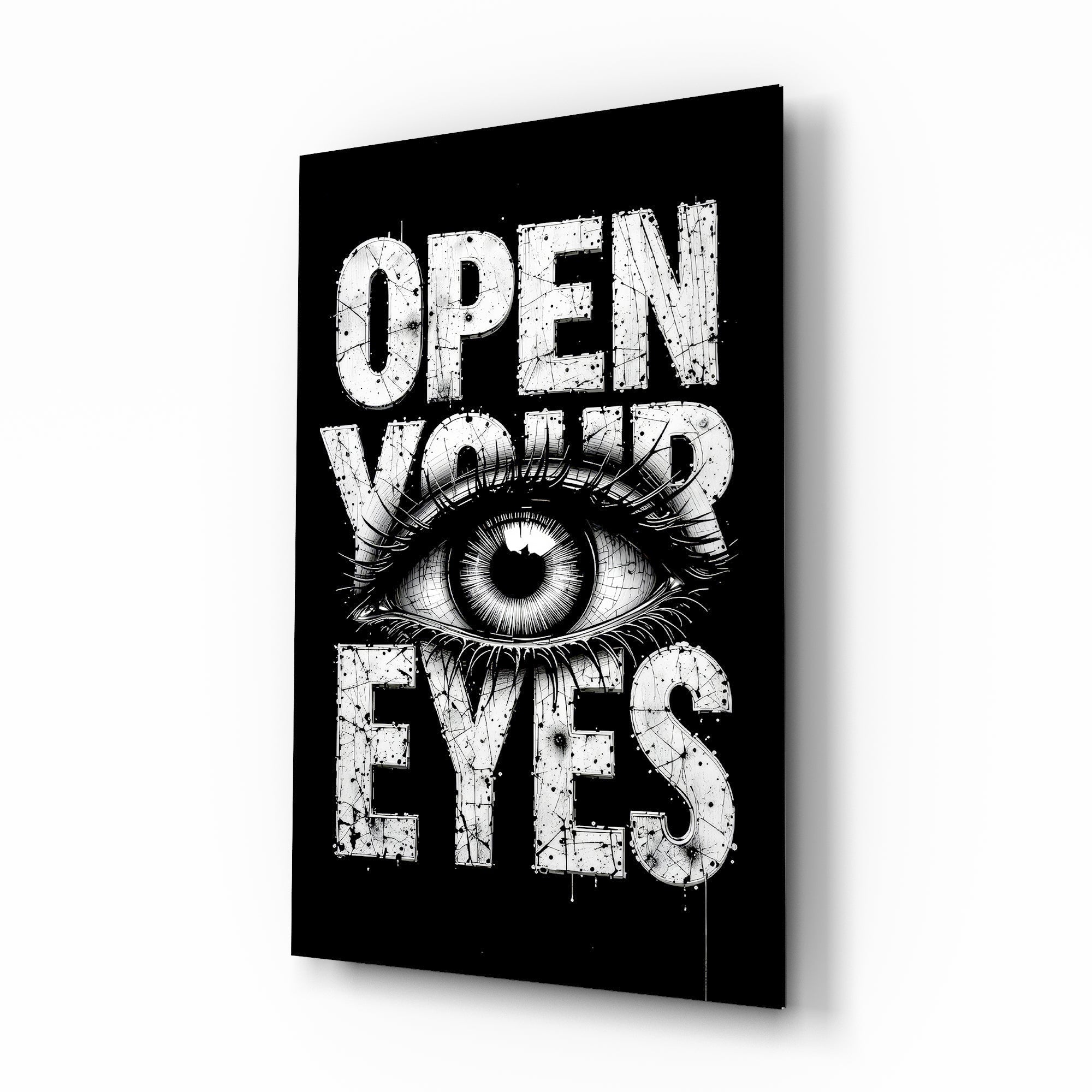 Eyes Open Your Glass Wall Art
