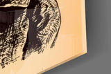 Vintage Cat Detective Glass Wall Art