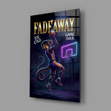 Fadeaway Cobra Jump Shot Glass Wall Art