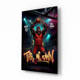 Throwdown Gorilla One-Hand Dunk Glass Wall Art