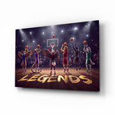 Legends Animal Basketball Team Glass Wall Art