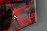 Fight On Gorilla Boxer Red Gloves Glass Wall Art