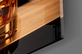 On the Rocks Gold Whiskey Skyline Glass Wall Art