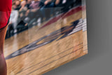 Dynasty Gold Typography Basketball Glass Wall Art
