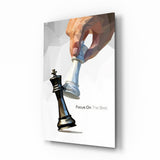 Focus On The Best Low Poly Chess Glass Wall Art