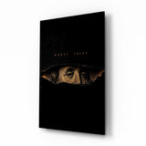 Money Talks Torn Dollar Bill Eyes Glass Wall Art