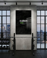 Billionaire Loading Green Bar Glass Wall Art