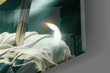 Winged Blindfolded Lady Justice Glass Wall Art