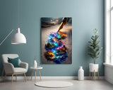 Fountain Pen Ink Fantasy World Glass Wall Art