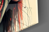 Many Faces Surreal Screaming Skull Glass Wall Art