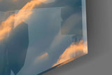 Bald Eagle Above Golden Clouds Glass Wall Art