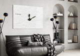 Be the King Chess Pawn Shadow Glass Wall Art